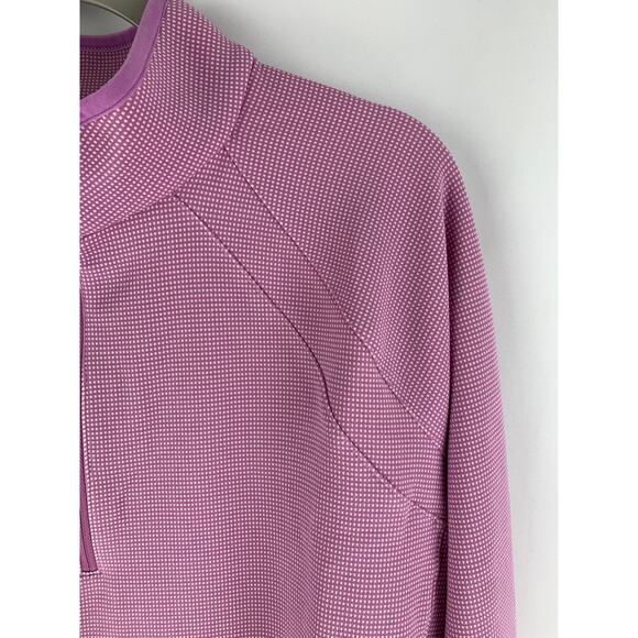 T By Talbots Half Zip Mock Neck Pullover Jacket Womens Size L/XL Purple New - Picture 9 of 12